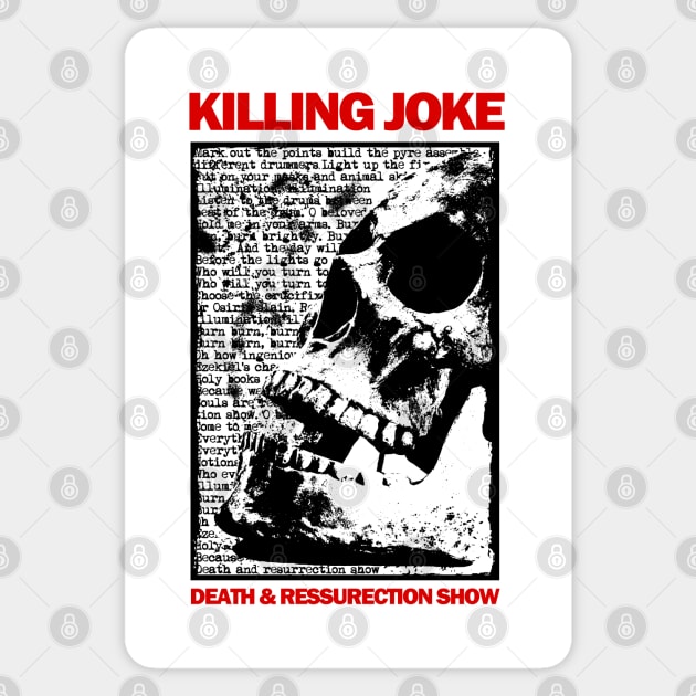 Killing Joke - Death & Ressurection Show - Tribute Artwork Sticker by Vortexspace